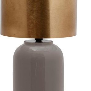 Tischleuchte KAYOOM Art Lampen Gr. Ø 31 cm Höhe: 57,5 cm, grau Designlampe Tischlampen dekorativ, handgefertigt