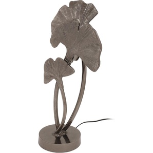 Tischleuchte KAYOOM Bailey Lampen Gr. Höhe: 52 cm, schwarz Tischlampen Dekorative Tischleuchte im Gingko-Blatt-Design, handgefertigt Metall