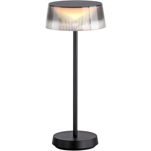 Tischleuchte LEUCHTEN DIREKT DORA Lampen Gr. 1 flammig, Ø 15,4 cm, schwarz LED Tischlampen dimmbar über Touchdimmer