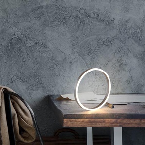 Tischleuchte LEUCHTEN DIREKT RITUS Lampen Gr. 1 flammig, Ø 2,8 cm, grau (aluminiumfarben) LED Tischlampen LED, dimmbar über Touchdimmer
