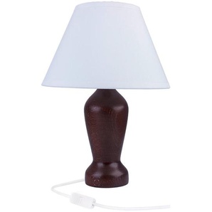 Tischleuchte Mona , Wenge , Holz , 28 cm , Lampen & Leuchten, Innenbeleuchtung, Tischlampen, Tischlampen