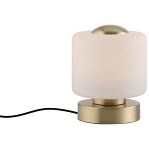 Tischleuchte PAUL NEUHAUS BOTA Lampen Gr. 1 flammig, Ø 12 cm, goldfarben (messingfarben matt) LED Tischlampen LED, dimmbar über Touchdimmer