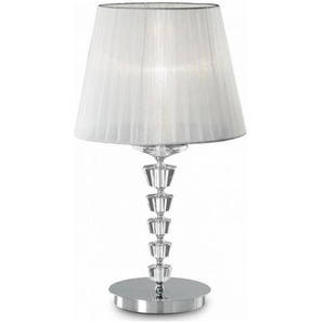 Tischleuchte Pegaso, Weiß, Textil, 55 cm, Lampen & Leuchten, Innenbeleuchtung, Tischlampen, Tischlampen
