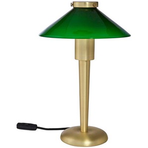 Tischleuchte, Grün, Glas, 25x34x25 cm, Lampen & Leuchten, Innenbeleuchtung, Tischlampen, Tischlampen