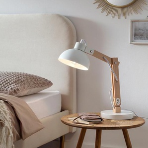 Tischleuchte SALESFEVER Skjold Lampen Gr. 1 flammig, Höhe: 50 cm, weiß Tischlampen mit beweglichem Gelenkarm