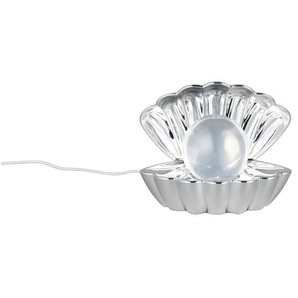 Tischleuchte - silber - Materialmix - 17,5 cm - 14,5 cm - cm 12,5 | Möbel Kraft