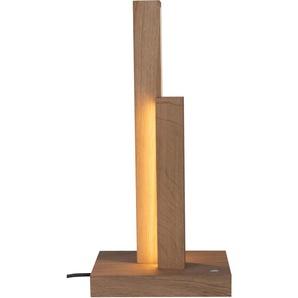 Tischleuchte SPOT LIGHT MANHATTAN Lampen Gr. 2 flammig, braun (eichefarben, holzfarben) LED Tischlampen