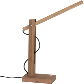 Tischleuchte SPOT LIGHT TUKAN Lampen Gr. Höhe: 60 cm, braun (eichefarben, holzfarben) Schreibtischlampe LED Schreibtischlampen