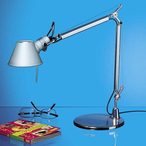 Tischleuchte Tolomeo Micro Artemide Aluminium grau, Designer de Lucchi & Fassina, 73xmax. 65 cm