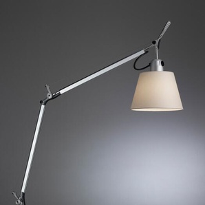 Tischleuchte Tolomeo Basculante Tavolo Artemide Aluminium grau, Designer de Lucchi & Fassina, 116 cm