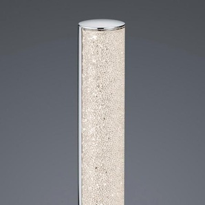 Tischleuchte TRIO LEUCHTEN EMILA Lampen Gr. 1 flammig, Ø 15 cm Höhe: 40 cm, grau (chromfarben) LED Tischlampen Tischlampe mit RGBW Farbwechsel, dimmbar über Fernbedienung