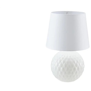 Tischleuchte - weiß - Materialmix - 60 cm - 39.0 | Möbel Kraft