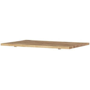 Tischplatte aus massiver Wildeiche Comida - holzfarben - Materialmix - 90 cm - 4 cm | Möbel Kraft