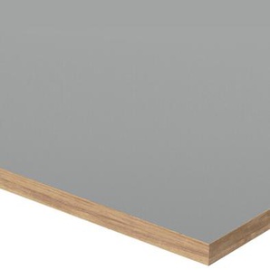 Tischplatte Eiermann Richard Lampert Linoleum ash grau, Designer Prof. Egon Eiermann, 3x120x80 cm