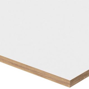 Tischplatte Eiermann Richard Lampert Melamin weiß, Designer Prof. Egon Eiermann, 2.8x180x90 cm