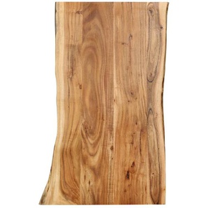 Tischplatte Massivholz Akazie 100x(50-60)x2,5 cm