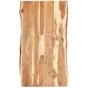 Tischplatte Massivholz Akazie 118x(50-60)x3,8 cm