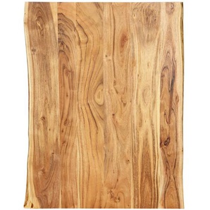 Tischplatte Massivholz Akazie 80x(50-60)x2,5 cm