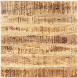 Tischplatte Massivholz Mango 25-27 mm 80x80 cm