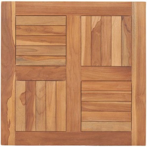Tischplatte Massivholz Teak 60×60×2,5 cm