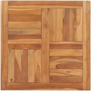 Tischplatte Massivholz Teak 70×70×2,5 cm