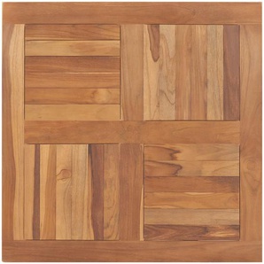 Tischplatte Massivholz Teak Quadratisch 80×80×2,5 cm