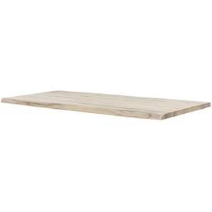 Tischplatte Tuxa massiv - holzfarben - Massivholz,gekälkt - 100 cm - 4,5 cm | Möbel Kraft