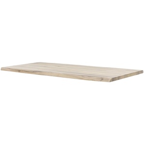 Tischplatte  Tuxa massiv ¦ holzfarben ¦ Massivholz,gekälkt ¦ Maße (cm): B: 100 H: 4,5