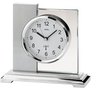 Tischuhr Ponte Nova Aluminium, gebürstet 17 x 16 x 6cm Silber/Silber