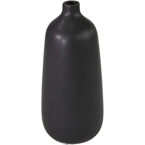 Tischvase ANDAS Flaschen-Vase Kila, matt Vasen Gr. H: 23,30 cm Ø 10,00 cm, schwarz Blumenvasen aus Porzellan, Höhe 23,3 cm