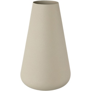 Tischvase ANDAS Nilsby Vasen Gr. H: 27 cm Ø 17 cm, beige Blumenvasen Dekovase, aus Aluminium, Höhe ca. 27 cm