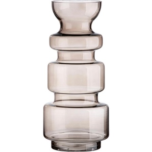 Tischvase CASABLANCA BY GILDE Chazia, Höhe ca. 36 cm Vasen Gr. H: 36 cm Ø 16 cm, braun Blumenvasen dekorative Vase aus Glas, Blumenvase