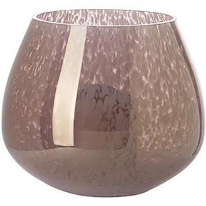 Tischvase FINK Nicola Vasen Gr. H: 18,00 cm Ø 21,80 cm, braun Blumenvasen mundgeblasen
