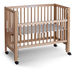 tiSsi Beistellbett Maxi, Buche, Holz, Buche, massiv, 94x56x94 cm, höhenverstellbar, sehr stabil, Babymöbel, Babybetten, Beistellbetten