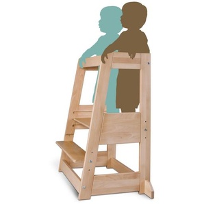 tiSsi Lernturm Felix, Buche, Holz, Buche, massiv, 54x91x45 cm, Babymöbel, Hochstühle & Zubehör, Lerntürme