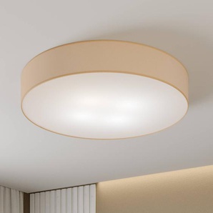 TK Lighting Deckenleuchte Rondo, beige Ø 80 cm 4436