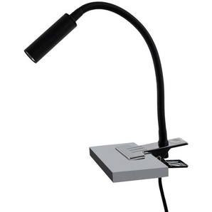 TK Lighting Klemmleuchte Lagos, schwarz, Metall, 30 cm, Leselampe, G9 16025