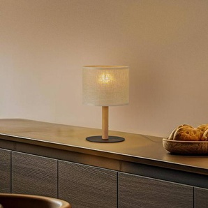 TK Lighting Tischleuchte Deva Nature, Textil, Holz 5192