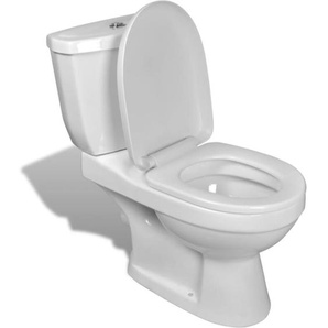 Toilette mit Spülkasten Weiß Vidaxl