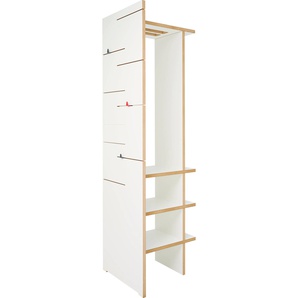 Garderobe TOJO angeber 500 + 800 Garderobenpaneele Gr. B/H/T: 50 cm x 180 cm x 50 cm, weiß Wandgarderoben kann frei oder an der Wand stehen, BreiteHöhe: 50180 cm