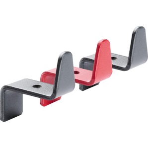 Garderobenhaken TOJO angeber Haken 3er Set Garderobenhalter Gr. B/H/T: 2 cm x 5 cm x 4,2 cm, rot (anthrazit, rot) Ständer, Halterungen Haken passend für die Garderobe »angeber«