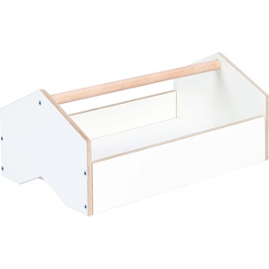 Kiste TOJO kids kiste Aufbewahrungsboxen Gr. B/H/T: 50 cm x 22 cm x 30 cm, weiß Kisten stapelbar, ideal für Spielzeug, Breite 50 cm