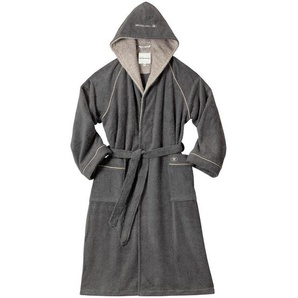 Tom Tailor Bademantel, Grau, Hellbraun, Textil, Uni, 38x27x8 cm, unisex, Taschen, Badtextilien, Bademäntel
