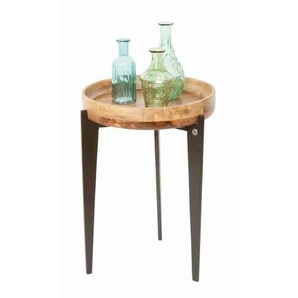 Tom Tailor Beistelltisch - braun - Materialmix - 40 cm - 56 cm | Möbel Kraft