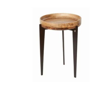 Tom Tailor Beistelltisch ¦ holzfarben ¦ Maße (cm): H: 56 Ø: 40