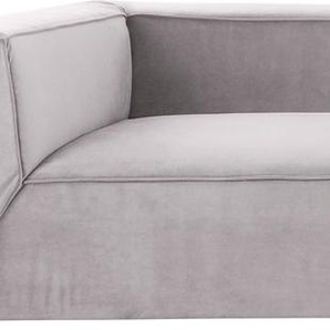 Big-Sofa TOM TAILOR BIG CUBE Sofas Gr. B/H/T: 300 cm x 66 cm x 129 cm, Samtstoff TSV, mit Sitztiefenverstellung, grau (stone tsv 29) XXL Sofas in 2 Breiten, wahlweise mit Sitztiefenverstellung, Tiefe 129 cm