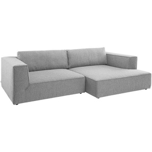 Tom Tailor Ecksofa Big Cube Style Hellgrau Webstoff 270x66x160 cm