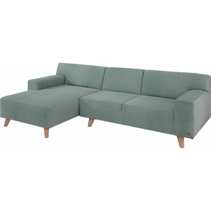 TOM TAILOR HOME Ecksofa NORDIC PURE, mit Recamiere, im Retrolook, Füße Buche natur