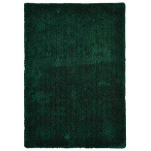 Tom Tailor Hochflorteppich Cozy, Grün, Textil, Uni, rechteckig, 50x80 cm, Teppiche & Böden, Teppiche, Hochflorteppiche & Shaggys