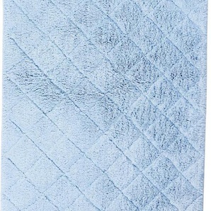 TOM TAILOR HOME Badematte Cn Diamond, Höhe 20 mm, rutschhemmend beschichtet, fußbodenheizungsgeeignet, strapazierfähig, Baumwolle, quadratisch, Uni Farben, Pastell Farben, Rauten, reine Baumwolle, weich & kuschelig